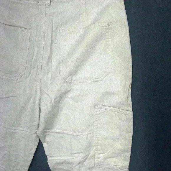 Zara Front Pocket Pants Womens 8 100% Cotton Super soft Flowy cute 0477 - Picture 11 of 12